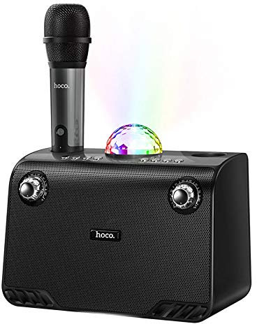 HOCO. Portable Bluetooth Speaker Wireless Dancer Portable Bluetooth Speaker with Karaoke Mode and Microphone USB SD Player