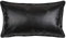 pillowerus Kissenbezug für Nackenrolle, Kunstleder, 30,5 x 50,8 cm, Schwarz