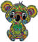 Cuteefun Holzpuzzle für Erwachsene Einzigartiges Tierform 3D Puzzle DIY Formpuzzle Süßer Tier Koala Puzzle 215 Teile für Familie Geschenk(A4 Größe)