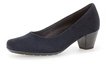 Gabor Damen Klassische Pumps, Frauen Absatzschuhe,Moderate Mehrweite (G),stoeckelschuhe,Ausgehschuhe,Abendschuhe,Dark-Blue,40 EU / 6.5 UK