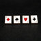 HCMA Set von 4 Stück Neuheit Poker Themed Anstecknadel für Frauen Männer Anzug Kleid Dekoration Brosche Abzeichen Kragenstifte