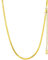 GOLDCHIC JEWELRY Collana Donna Oro Catena Serpente Piatta Catena Donna Oro, Collana Girocollo Oro a Catena Serpente In Acciaio Inossidabile 3 mm, Collana Oro Snake 32cm