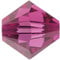 36 stk SWAROVSKI ELEMENTS XILION 5328 bicone beads, 3.8 x 4.2 mm Fuchsia (Swarovski-Elemente xilion 5328 Bicone-Perlen Fuchsie)