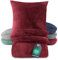 BaSaTex Winter Plüsch Bettwäsche Set | 200x220 cm Deckenbezug + 2X 80x80 cm Kissenbezug | Cashmere-Touch Coral Fleece,Rip-Cord“ | Reißverschluss | Bordeaux