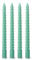 flature Spiralkerzen gedrehte Deko Kerzen - Twisted Candles 4er Pack durchgefärbte Stabkerzen gedreht 2,2cm Durchmesser aus Paraffinwachs, 25cm Hoch, Boho dekorative Kerzen, Salbei