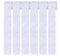 Vsosfiza 6er Set Krepppapier Weiß kreppbänder Party Dekoration(4.5 cm x 25 m)