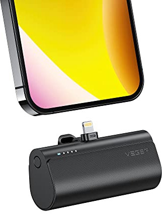 VEGER Mini Portable Charger 5000mAh,20W Fast Charging Power Bank,Small Battery Pack Compatible with iPhone 14/14 Pro/14 Pro Max/14 Plus/13/12/11 /XS/XR/X/8/7/6s/Plus,Airpods and More,