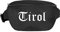 Tirol Bauchtasche - Altdeutsch Bedruckt - Gürteltasche Hipbag Schwarz