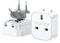 【2 PACK】 UK to European Plug Adapter, Chiefox Travel Adapter UK to Europe, Foldable Plug Adapters Travel Plug EU for Most of Europe Spain Germany France Iceland Poland and More (USB C/E/F)