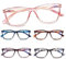 COJWIS 5 Pack Damen Lesebrille Blaulichtfilter Brille Federscharnier ultraleicht Lesehilfe (5 Farbe Mischen-4, 1.50, multiplier_x)