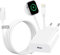 2 en 1 Cable Compatible con Apple Watch, 20W Cargador iPhone USB C Carga Rápida con Cable iWatch 2M para Apple Watch 9 8 7 6 5 4 SE Ultra, iPhone 14 13 12 11 Pro Max