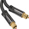 KabelDirekt TOSLINK Cable – 50 ft – Optical Audio Cable/Fiber Optic Cable with Metal case, S/PDIF Cord for soundbars, amps, Xbox One or PS4 – by CableDirect