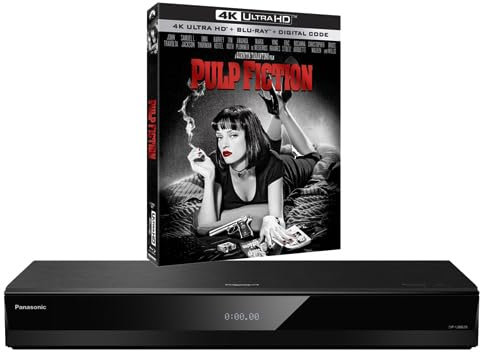 MULTIREGION Blu-ray Player Compatible with Panasonic DP-UB820 MULTIREGION Blu-ray Region A, B & C - DVD Regions 1-8 - Bundle Including Pulp Fiction 4K UHD Disc