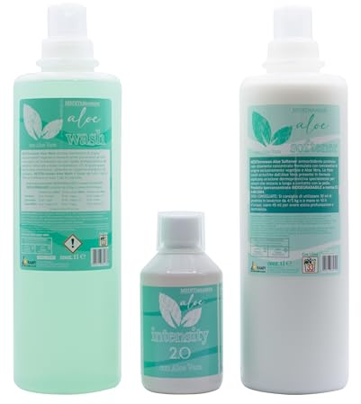 Tris Detergente, ammorbidente e intensificatore di fragranza linea Aloe
