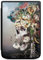 DeinDesign Coque pour liseuse Compatible avec Vivlio Touch HD Plus Etui pour liseuse Protection pour liseuse Fleur Tête de Mort Crâne