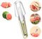 3-In-1 Obstschneider Aus Edelstahl, Melonenschneider Multifunktion, 2024 Neu Melonenschneider 3 In 1, Wassermelonen Schneider Edelstahl, für Wassermelone Schneiden
