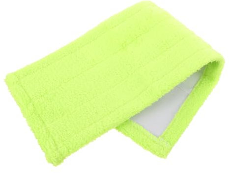 Gogogmee 4pcs Microfiber Mop Refill Covers for Household Cleaning Coral Cloth Replacement Pad Green for Hardwood Tiles and Easy Care and Installation