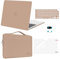 MOSISO Hülle Kompatibel mit MacBook Air M4 M3 M2 13,6 Zoll 2025 2024-2022 A3240/3113/2681,Hartschale&Sleeve Tasche&Tastaturschutz&Webcamcover&Displayschutz für MacBook Air 13 Zoll Hülle, Bronze Braun