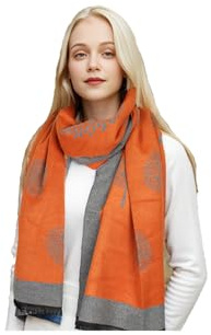 Sumato Scarf for Women Fall Winter Shawl Wraps Long Women Scarves Warm Soft Cashmere Feel Classic Tree Style