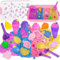 FGZU Kinetischer Sand Set mit 1,2 kg Knete Sand Bunt und 38pcs Zubehör Spielzeug ab 3+ Jahre Mädchen Einhorn Eiscreme Sandkoffer für Kinder Geburtstag Weihnachten Geschenk