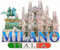 Milano Italien Tourist Souvenir 3D Kühlschrank Magnet Kühlschrank Dekoration Magnete