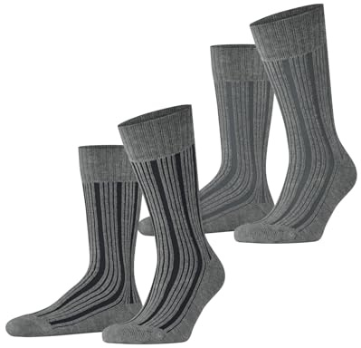 ESPRIT Herren Plush Rib 2-Pack Socken Baumwolle atmungsaktiv