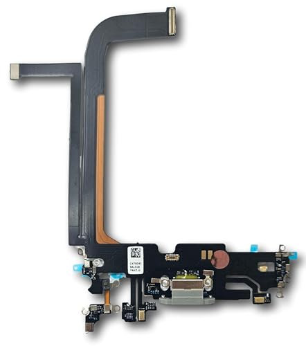 Smartex® Ladebuchse mit Flex Kabel kompatibel mit iPhone 13 Pro Max - Dock Connector Weiß