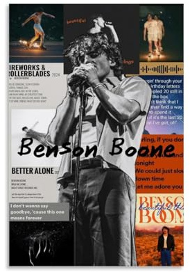 Generisch Benson Poster Boone Music Album Collage Vintage Cover Für Zimmer, Ästhetische Leinwand-Wandkunst, Schlafzimmer-Dekor Poster 12x18inch(30x45cm)