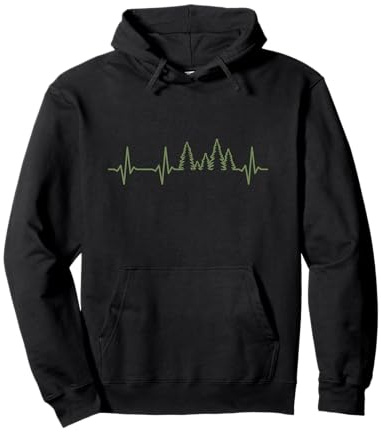 Bäume Herzschlag Wald Pullover Hoodie