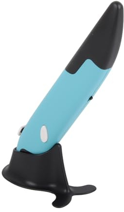 ZJchao Pen Mouse, 2.4GHz Adjustable Wireless Optical Pen Air Mouse with Adapter Handheld for Computers Laptop (Blue)