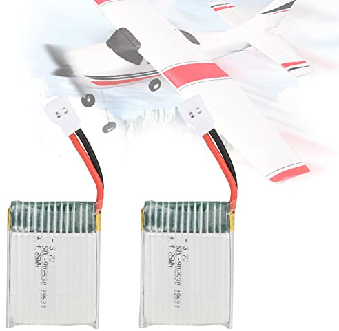 Bnineteenteam 2PCS RC Aircraft Battery, Lightweight 3.7V 500MAH Rechargeable Pack for F949 V931 XK Remote Control Aircraft