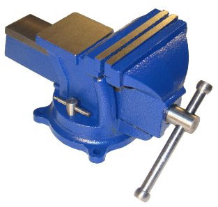 Schraubstock 125mm mit Amboss 360° drehbar für Werkbank mit Amboss