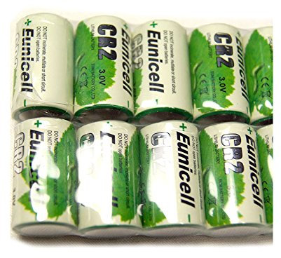 Lot de 10 Piles CR2 Lithium (CR15270) 3V 800mAh Eunicell