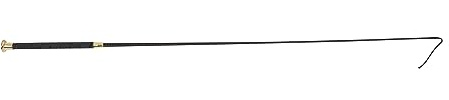 Dublin Dressage Whip with Glitter Handle, Black/Gold, 100cm