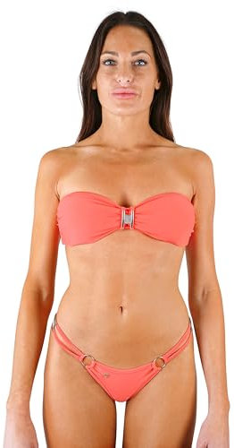 my sexy bikini - String Bandeau Mini Bikini - Monaco Koralle Nectarine (Unter: 34/36 | BH: 1)