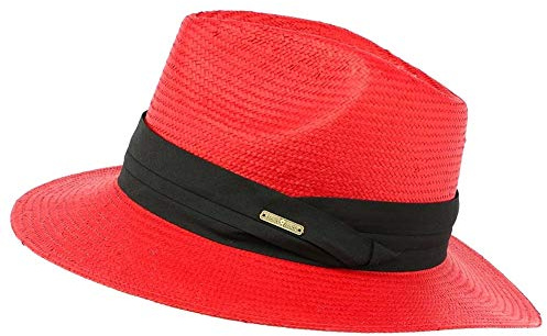 Léon montane Strohhut, Rot, für Herren, rot, Einheitsgröße