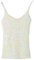 Donna Canotte Top Glitter Shirt Paillettes Camicetta Scintilla Maglietta Senza Maniche Bianca