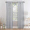 Megachest a pair of slot top voile curtains (Silver Grey, 56 wideX81 drop 2 Panels)