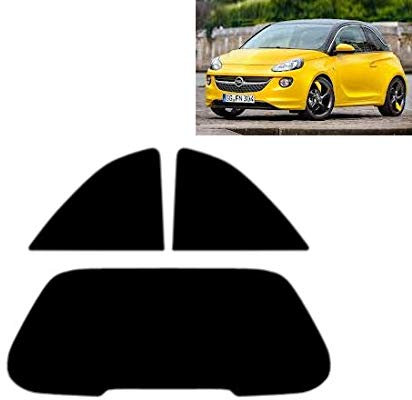 Passgenaue Tönungsfolie für-Opel Adam 3-Türen 2013-... Heck/Seitenscheiben (20% Schwarz)