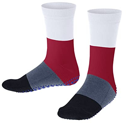 FALKE Unisex Kinder Stoppersocken Summer K HP Baumwolle rutschhemmende Noppen 1 Paar, Weiß (White 2000), 35-38