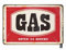 HOSNYE Tankstelle Blechschild Auto Schild Vintage Poster mit Schriftzug Open 24 Hours Red Vintage Metall Blechschilder für Männer Frauen Wandkunst Dekor für Home Bars Clubs Cafes 20,3 x 30,5 cm