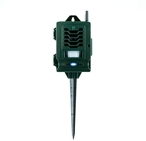 Pestbye® Ultrasonic Smart Link Cat Repellent System - Solar Powered Motion Activated & Waterproof - The Ultimate in Cat Repellers with Ground Stake