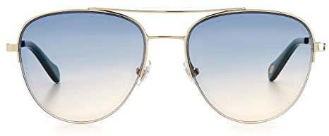 Fossil Unisex Fos 2106/g/s Sunglasses, PEF/PR Gold Green, 54