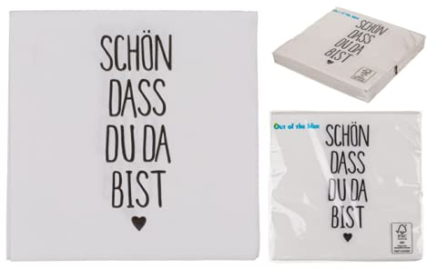 Out of the blue, Papier-Servietten, Schön dass du da bist