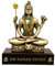 AONA Lord Shiva in Dhyana Mudra Bonded Bronze Höhe 8 cm
