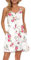 AUSELILY Femmes Robe D'été Bretelles Spaghetti Boutonné Col en V Décontracté Plage Robe De Couverture avec Poches