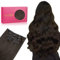 WENNALIFE Clip in Extensions Echthaar, 75g 5pcs 35cm Dunkel Braun Extensions echthaar in Remy Clip in Extensions Natürliche Haarverlängerung Echthaar
