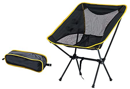 JEYISON Campingstuhl Klappbar Klein, Klappstuhl Garten, Strandstuhl Faltbar, Faltstuhl Ultraleicht Klappbar, Tragbar Angel Stuhl, für Im Freien, Camping