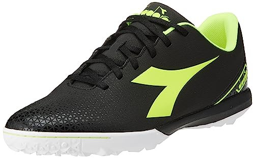 Diadora Pichichi 6 Tfr, Zapatillas de fútbol Hombre, Black Yellow FL DD White, 41 EU