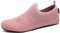 SAGUARO Zapatillas de Estar por Casa Hombre Mujer Zapatos de Casa Ligero Comodas Pantuflas Flexible Antideslizante, Rosa 40/41EU